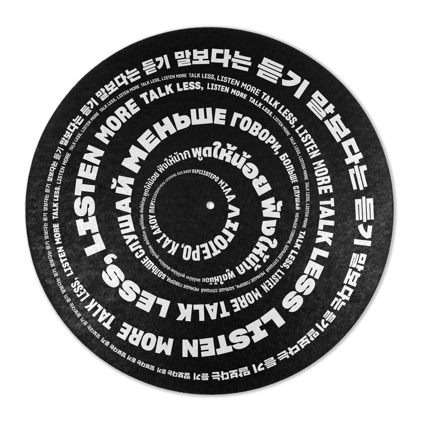 Sharp Grotesk Vinyl Slipmat